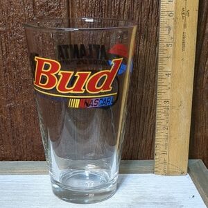 Beer Glass Bud Budweiser Nascar Racing Atlanta Motor Speedway